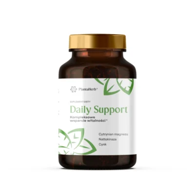Opakowanie suplementu diety Daily Support PlantaHerb z magnezem, cynkiem, witaminą D3 i K2 MK-7